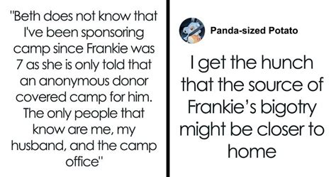 Woman Teaches Her Gay Sons Bully A Lesson By No Longer Sponsoring His Camp Bored Panda
