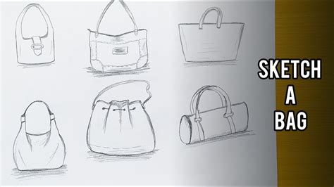 How To Draw Sketch A Bag 6 Iconic Bags Fashion Illustration Sketch