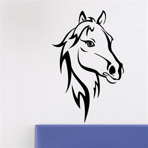 Sticker T Te De Cheval Pas Cher Stickers Animaux Discount Stickers