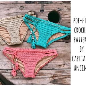 Pdf File For Crochet PATTERN Marina Crochet Bikini Bottom Basic With
