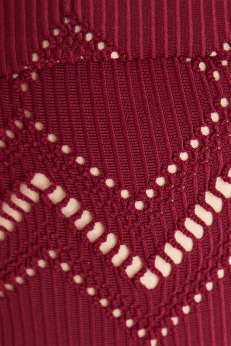 ZIMMERMANN Pointelle Knit Bandeau Bikini Top THE OUTNET