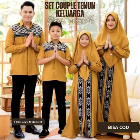 Jual Ready Stock Baju Tenun Set Couple Baju Tenun Couple Set