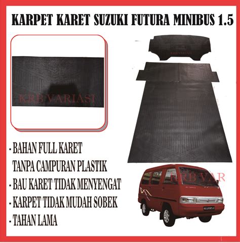 Karpet Karet Alas Lantai Mobil Suzuki Futura Minibus 15 Full 1 Set