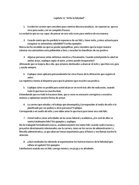 Capitulo 11 Norman Vincent Peale | PDF | Felicidad | Amor