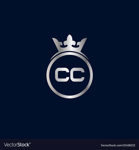 initial letter cc logo template design royalty  vector