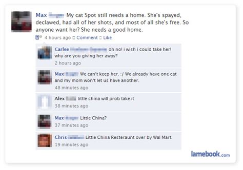 Lamebook – Funny Facebook Statuses, Fails, LOLs and More – The Original » That Hit the Spot