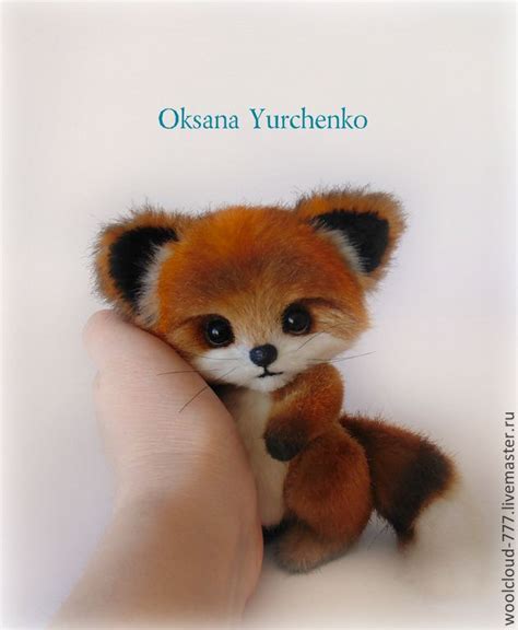 Лисенок Хорс - оксана юрченко,миниатюра,черный,белый,рыжий,игрушки ...