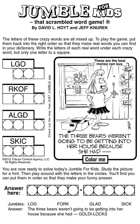 Free Printable Jumble Puzzles - FREE Printables