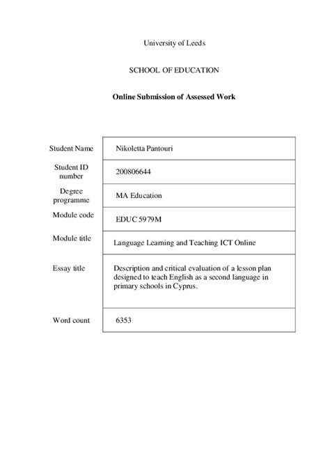 english lesson plans  teachers