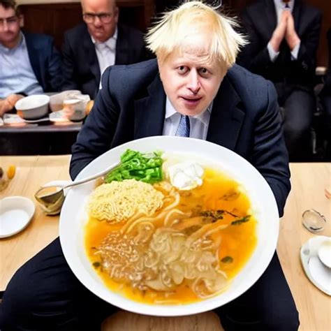 Boris Johnson Eating A Bowl Of Ramen Stable Diffusion Openart