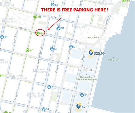 2026 Map of Free Parking in Hoboken - SpotAngels