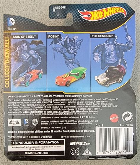Hot Wheels Batman V Superman Armored Batmobile DJM DKJ NIB EBay