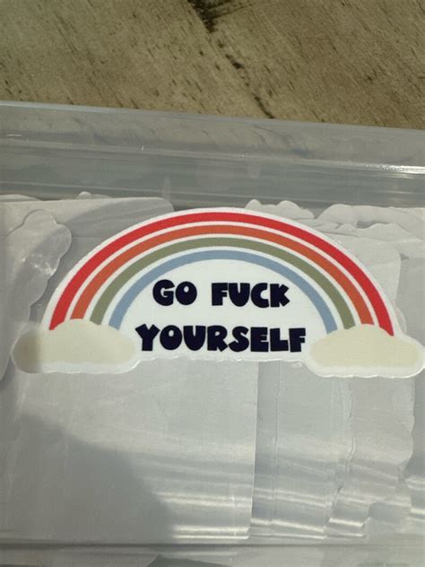 Go Fuck Yourself Sticker Etsy