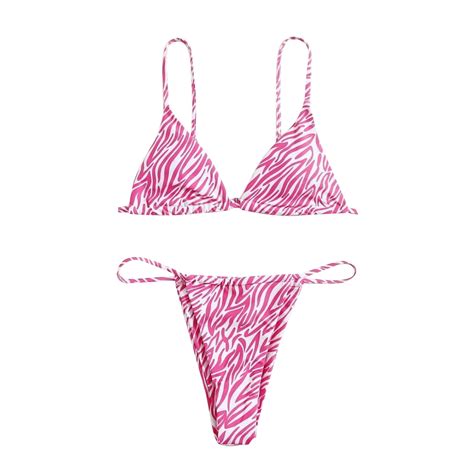 Gersome Women S Summer Bathing Suits V Neck Bikini Set Sexy Halter Low Rise Bikini Swimsuit