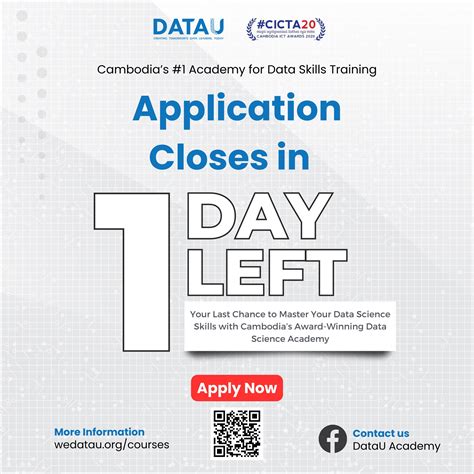 DataU - ⌛️Only 1 day left to apply for DataU Data Science program 2024
