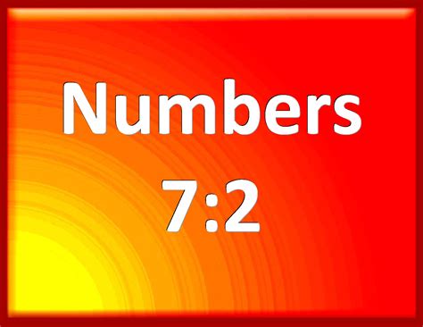 numbers    princes  israel heads   house