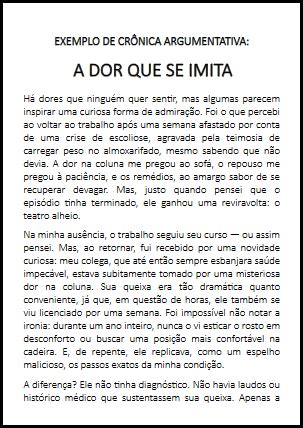 Exemplo De Cronica Argumentativa - Exemplo de crônica argumentativa: "OS FINGIDORES"