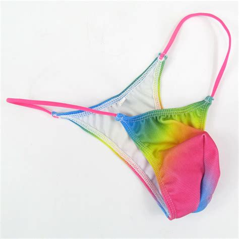 K P Mens Micro Bikini String Waist Pride Rainbow Prints Stars Stripes Ebay