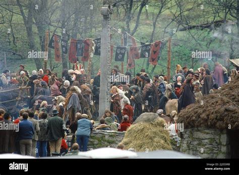 The Filming Of Highlander Film Circa May 1985 Stock Photo Alamy