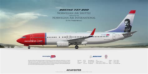 Aviaposter Profile Art Prints On Twitter Boeing 737 800 Norwegian