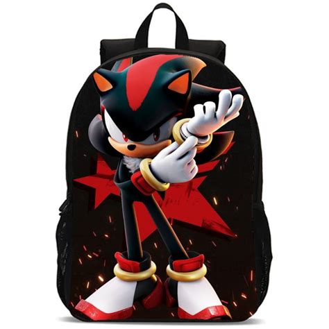 Mochila Shadow Sonic - Bolsa Mochila Escolar Shadow Sonic Infantil de Costas Menino e Menina ...