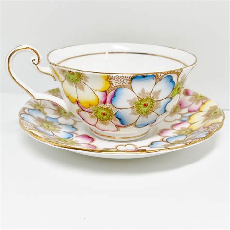 Annette Teacup Victoria Teacup And Saucer Antique Teacup Vintage