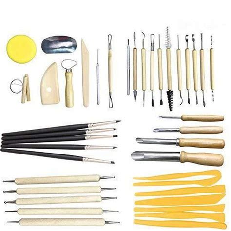 40pcs Argile Sculpture Ensemble Sculpture Outils De Poterie Shapers