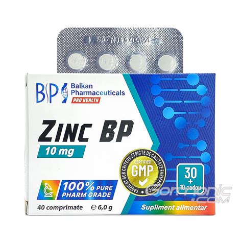 Купити Zinc BP 40 таб. (100 мг/1 таб.) — Balkan Pharmaceuticals в ...