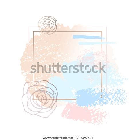 Golden Pink Blank Nude Art Frames Stock Vector Royalty Free 1209397501 Shutterstock