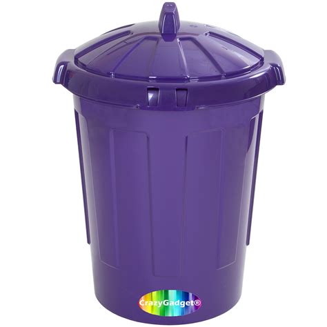 Buy Crazygadget® 80 Litre 80l Extra Large Colour Plastic Dustbin