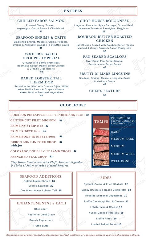 clark's seafood & chop house menu 10