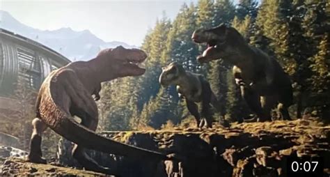 Buck And Doe Meeting Rexy Jurassic Park World Jurassic World