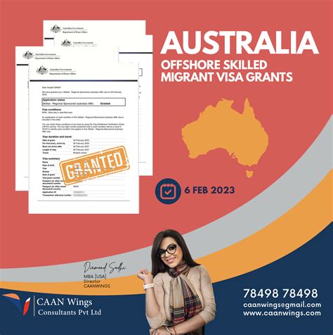 AUSTRALIA 489 Offshore Skilled Migrant Visa Grant [06 FEB 2023] - CAAN