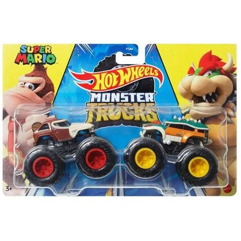Hot Wheels Monster Trucks Donkey Kong Vs Bowser Super Mario Demolition Doubles For Sale Las