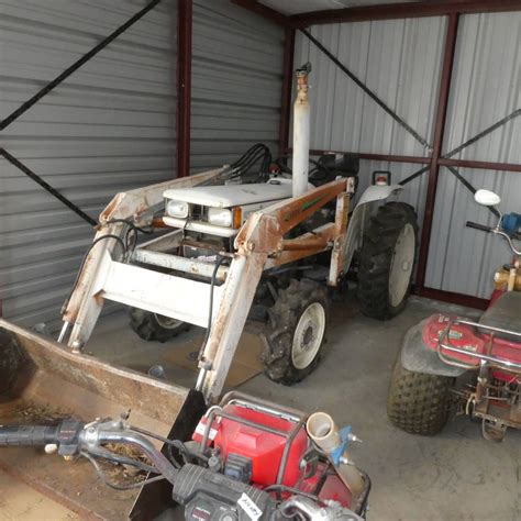 Lot 6 Bolens G 244 4 Wheel Drive Diesel Tractor And Front Loader