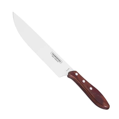 faca pra carne assada  polegadas em aco inox madeiramadeira