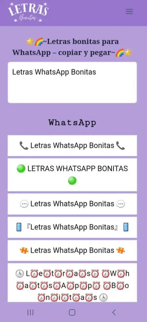 Letras Para O Whatsapp - Letras Bonitas Para WhatsApp – Copiar Y Pegar Fuentes Lindas