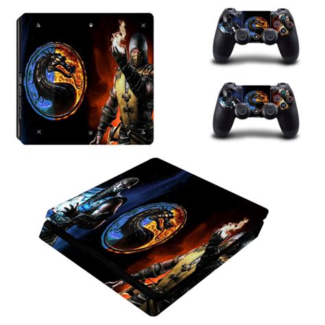 Наклейка для консоли SonyPlaystation 4 Slim виниловая защитная PS4 Slim ...