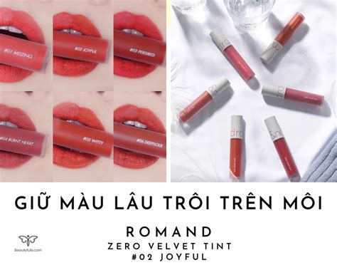 Son Romand 02 Joyful Màu Đỏ Gạch Hot Nhất Chính Hãng