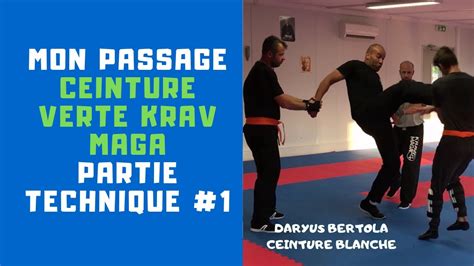 MON PASSAGE CEINTURE VERTE KRAV MAGA Partie Technique 1 YouTube