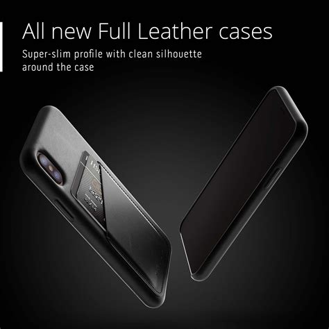 Mujjo Full Leather Wallet case for iPhone Xs, iPhone X | Original