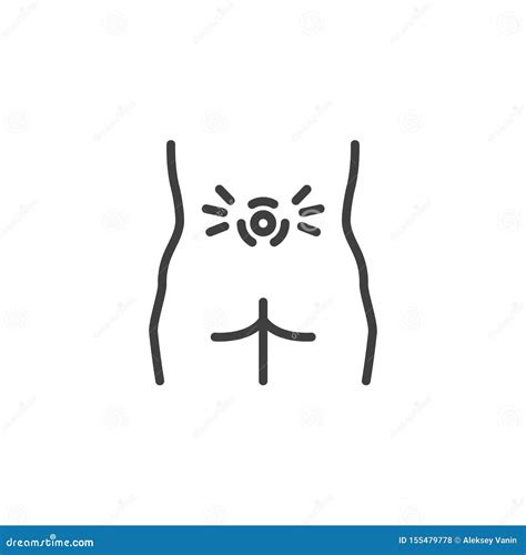 Leg Pain Line Icon. Shin Hurts. Symptom Of Varicose Veins Vector