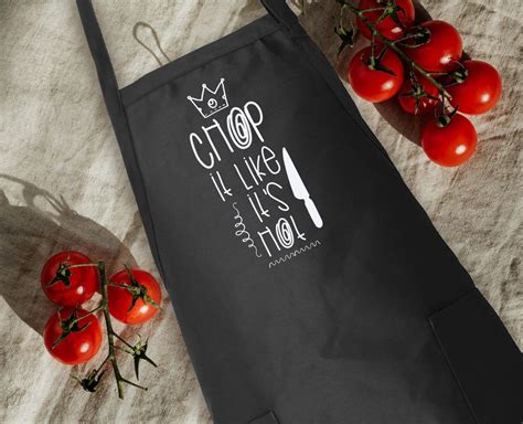 Chop It Like It S Hot Apron Master Chef Apron Gift For Mom Pastry Chef Apron Baking Apron