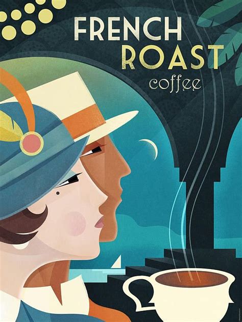 Vintage Travel Poster Art Deco Art Coffe Instant Download Retro Poster Vintage Wall Decor