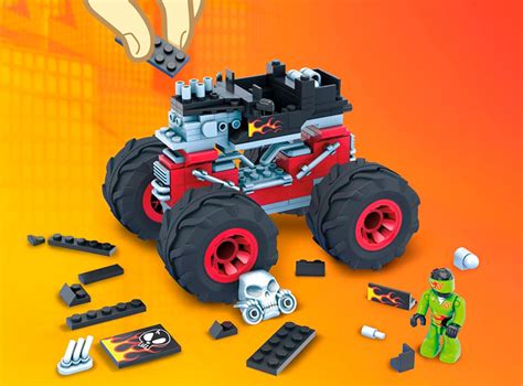 Ripley Bloques Construccion Strawberry Gvm Mega Construx Autos Hot Wheels Monster Truck Bone