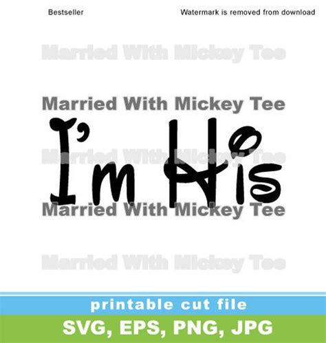 SVG Im His Hes Mine Mickey Hands Pointing For Gay Lgbt Couples Etsy
