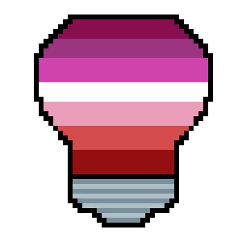 Pixilart Lesbian Pride Lightbulb DeviantArt Icon By RediKuma