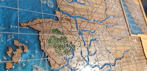 The Witcher Laser Cut Map Made On A Glowforge Glowforge Owners Forum