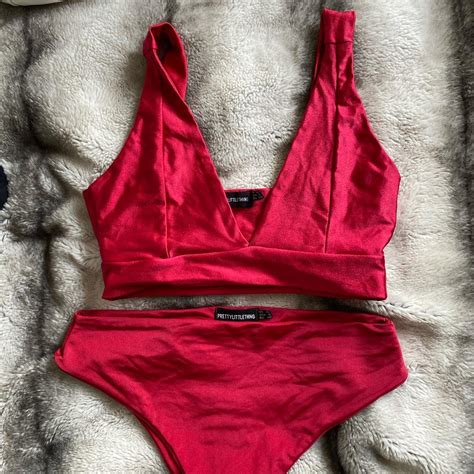 Gorgeous Red Bikini From PLT Bottoms Are A 12 And Depop