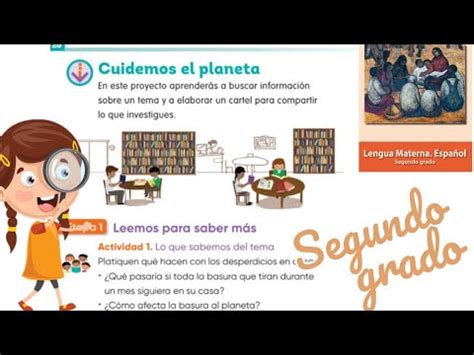 Cuidemos El Planeta P Gina Libro De Espa Ol Segundo Grado Youtube